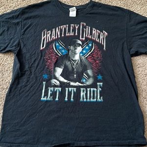 Brantley Gilbert let it ride 2015 Houston Texas show concert T-shirt